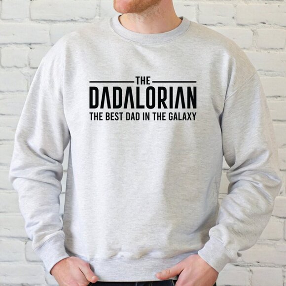 The Dadalorian NEW Father's Day grey crewneck sweatshirt - Picture 1 of 1
